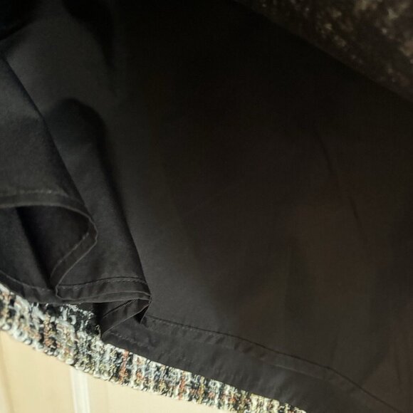 Loft Women’s Sz 4 Tweed A-Line Black/Tan/White Skirt Bouche Lined Skirt Career - Picture 5 of 10